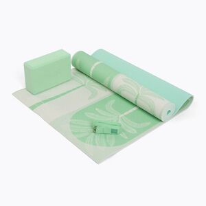 Jóga készlet Myga Sage Palm Yoga Set mat + block + green strap (Sage Palm Yoga Set RY2476) kép