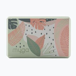 Jógatégla Myga Foam Block green (Foam Block RY2472) kép