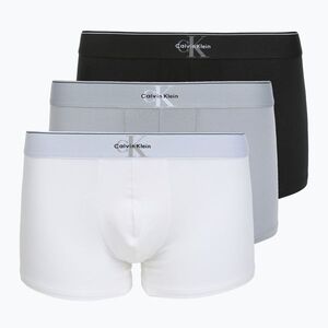 Férfi boxeralsó Calvin Klein LV00NB4472 Trunk 3 pairs black/misty grey/white (LV00NB44724RV) kép