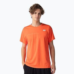 Férfi teniszpóló YONEX 10728 Crew Neck cyber orange (Crew Neck CT107286COS) kép