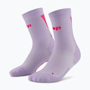 Férfi kompressziós zokni CEP Ultralight Mid Cut 4.0 lilac/pink (Ultralight Mid Cut 4.0 WP8CPL2) kép