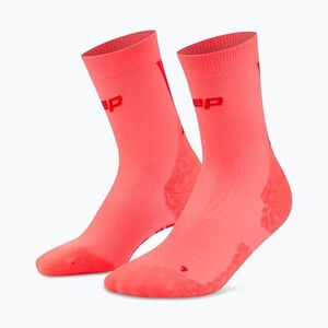 Női zokni CEP Ultralight Mid Cut 4.0 neon coral/red (Ultralight Mid Cut 4.0 WP7CBL2) kép