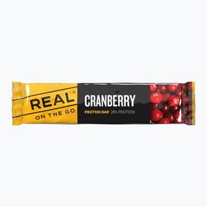 Fehérjeszelet Real Turmat Real On The Go 40 g cranberry (Real On The Go 9252) kép