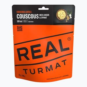 Fagyasztva szárított élelmiszer Real Turmat Couscous with Lentils and Spinach 121 g (Kuskus z Soczewicą i Szpinakiem 35225) kép