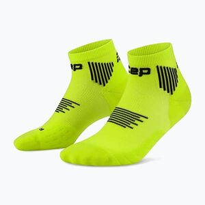 Női kompressziós zokni CEP Run Low Cut 5.0 lime/black (Run Low Cut 5.0 WP7AKR2) kép