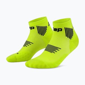 Férfi kompressziós zokni CEP Run Low Cut 5.0 lime/black (Run Low Cut 5.0 WP8AKR2) kép
