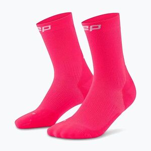 Férfi kompressziós zokni CEP Run Mid Cut 5.0 pink (Run Mid Cut 5.0 WP8C4R2) kép