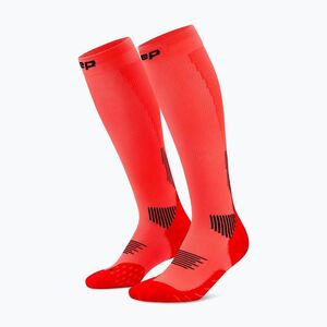 Férfi kompressziós zokni CEP Run Tall 5.0 neon coral (Run Tall 5.0 WP80SR3) kép