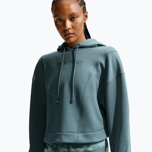 Női edzőfelső Nike Pro Therma-Fit Hoodie mineral slate/white (Pro Therma-Fit Hoodie II3866-382) kép