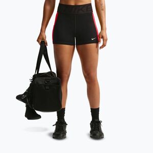 Női edzőshort Nike Pro Sculpt Dri-Fit High-Waisted Biker 5" black/light crimson/white (Pro Sculpt Dri-Fit High-Waisted Biker 5" IR1910-010) kép