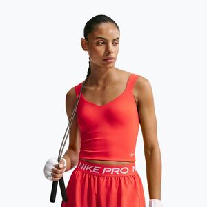 Női edzőpóló Nike Pro Sculpt Medium Support Padded Tank light crimson/white (Pro Sculpt Medium Support Padded Tank IR1902-696) kép