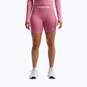 Női edzősort Nike Pro Seamless High Waisted Biker 5" peony/white (Pro Seamless High Waisted Biker 5" IR4197-641) kép