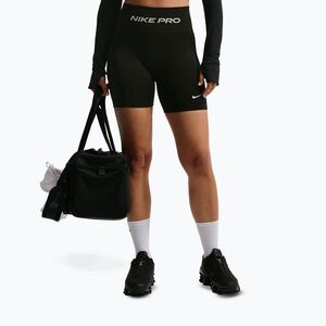 Női edzősort Nike Pro Seamless High Waisted Biker 5" black/white (Pro Seamless High Waisted Biker 5" IR4197-010) kép