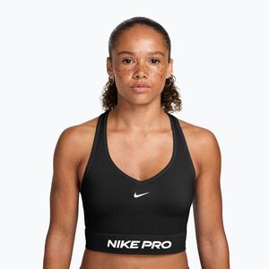 Női edzőpóló Nike Pro Seamless Dri-Fit black/white (Pro Seamless Dri-Fit IR4159-011) kép