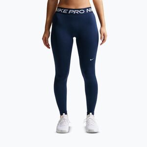 Női leggings Nike Pro Mid-Rise Full midnight navy/white (Pro Mid-Rise Full IQ0886-410) kép