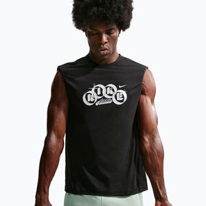 Férfi edzőpóló Nike Hyverse Dri-Fit Training black/white (Hyverse Dri-Fit Training IF2787-010) kép