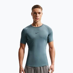 Férfi edzőpóló Nike Pro Dri-Fit Tight Fitness mineral slate/black (Pro Dri-Fit Tight Fitness FB7932-382) kép