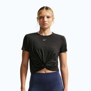 Női póló Nike One Classic Twist Dri-Fit black/white (One Classic Twist Dri-Fit HJ1054-013) kép