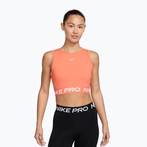 Női edző felső Nike Pro Dri-Fit crimson bliss/white (Pro Dri-Fit FZ3615-693) kép