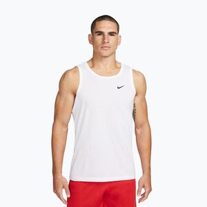Férfi edzőpóló Nike Dri-Fit TT white/black (Dri-Fit TT AR6069-100) kép