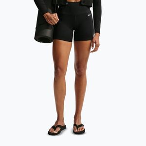 Női rövidnadrág Nike One High Waisted Biker 5" black/black/white (One High Waisted Biker 5" IB9186-010) kép