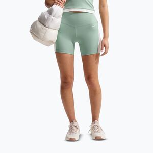 Női rövidnadrág Nike One High Waisted Biker 5" steam/white/white (One High Waisted Biker 5" IB9186-006) kép
