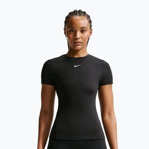 Női edzőpóló Nike One Fitted black/white (One Fitted IR1895-010) kép
