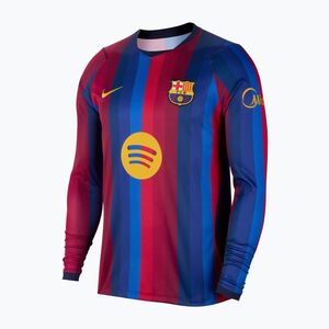 Férfi foci longsleeve Nike FC Barcelona Dri-Fit Stadium Home LS deep garnet/blue void/mineral yellow (FC Barcelona Dri-Fit Stadium Home IR0044-683) kép