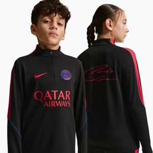 Gyerek futball pulóver Nike Paris Saint-Germain Strike Dri-Fit Soccer Knit Drill Top black/global red/global red (Paris Saint-Germain Strike Dri-Fit Soccer Knit Drill Top II2446-010) kép
