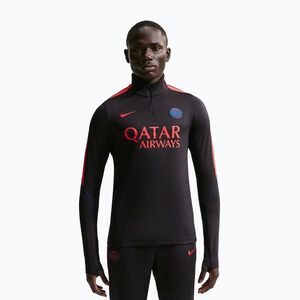 Férfi futball pulóver Nike Paris Saint-Germain Strike Dri-Fit Soccer Knit Drill Top black/global red/global red (Paris Saint-Germain Strike Dri-Fit Soccer Knit Drill Top II2762-010) kép