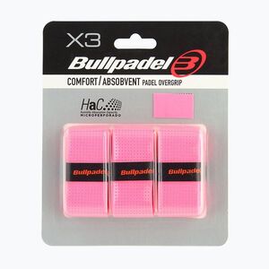 Padelütő markolatborítások Bullpadel GB-1201 Comfort Absorbent 3 pcs. fluor pink (GB-1201 Comfort Absorbent 471948) kép