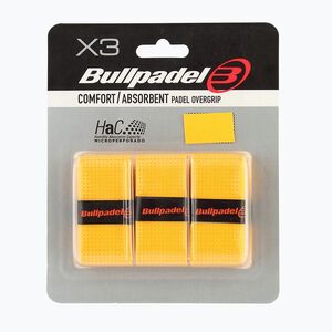 Padelütő markolatborítások Bullpadel GB-1201 Comfort Absorbent 3 pcs. yellow (GB-1201 Comfort Absorbent 471950) kép