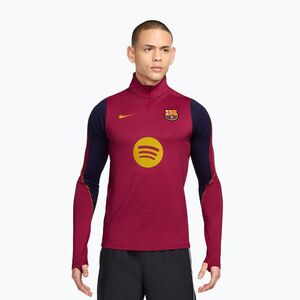 Férfi futball pulóver Nike FC Barcelona Strike Soccer Drill Top noble red/mineral yellow/mineral yellow (FC Barcelona Strike Soccer Drill Top II3253-621) kép
