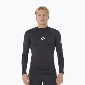 Férfi úszó hosszú ujjú felső Rip Curl Waves Upf Perf black (Waves Upf Perf 16FMRV) kép