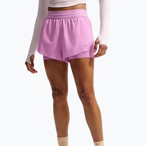 Női futóshort Nike Swift Mid-Rise 2in1 light magenta/light magenta (Swift Mid-Rise 2in1 HJ5376-503) kép