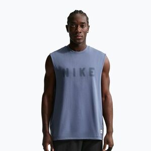 Férfi edzőpóló Nike Athletic Club Dri-Fit diffused blue/diffused blue (Athletic Club Dri-Fit Tank IF2797-491) kép