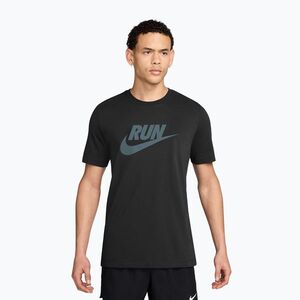 Férfi futópóló Nike Dri-Fit Running black/mineral slate (Dri-Fit Running IH4238-014) kép