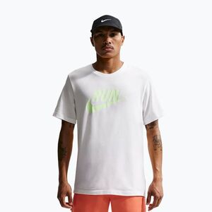 Férfi futópóló Nike Dri-Fit Running white/barely volt (Dri-Fit Running IH4238-103) kép