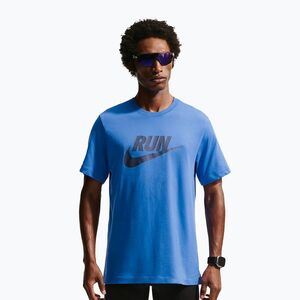 Férfi futópóló Nike Dri-Fit Running blue crystal/thunder blue (Dri-Fit Running IH4238-452) kép