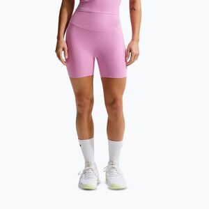 Női rövidnadrág Nike Zenvy High Waisted Biker 5" light magenta/white (Zenvy High Waisted Biker 5" II5209-503) kép