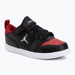 Gyerekcipő Jordan Court Connect Low black/gym red/white (Jordan Court Connect Low IQ6046-003) kép