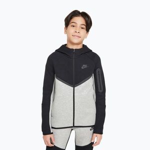 Gyerek pulóver Nike Sportswear Tech Fleece Full Zip dark grey heather/black/black/black (Sportswear Tech Fleece Full Zip HV5867-064) kép
