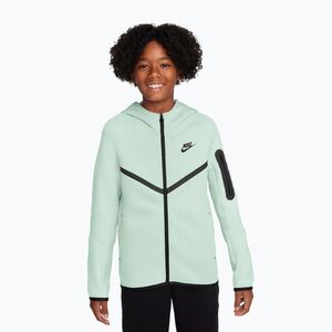 Gyerek pulóver Nike Sportswear Tech Fleece Full Zip barely green/black/black (Sportswear Tech Fleece Full Zip HV5867-394) kép