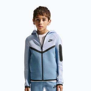Gyerek pulóver Nike Sportswear Tech Fleece Full Zip hydrogen blue/work blue/black/black (Sportswear Tech Fleece Full Zip HV5867-407) kép