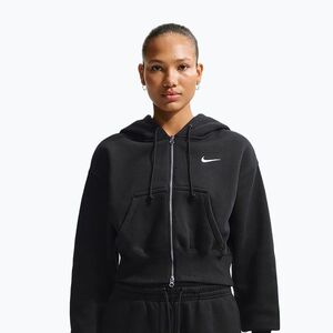 Női pulóver Nike Sportswear Phoenix Fleece Loose Full-Zip black/sail (Sportswear Phoenix Fleece Loose Full-Zip HV2426-010) kép