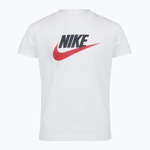 Gyerek póló Nike Sportswear white/obsidian/university red (Sportswear FZ5178-100) kép