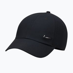Baseballsapka Nike Dri-Fit Club Unstructured Metal Swoosh 2026 black/metallic silver (Dri-Fit Club Unstructured Metal Swoosh FB5372-010) kép