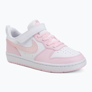 Gyerekcipők Nike Court Borough Low Recraft white/pink foam (Court Borough Low Recraft DV5457-105) kép
