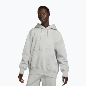 Női pulóver Nike Sportswear Phoenix Fleece Oversized dark grey heather/sail (Sportswear Phoenix Fleece Oversized DQ5860-063) kép