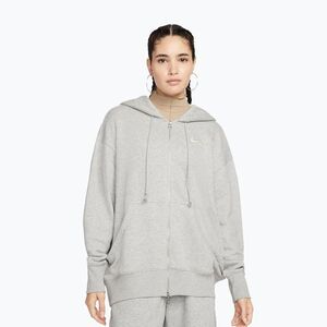 Női pulóver Nike Sportswear Phoenix Fleece dark grey heather/sail (Sportswear Phoenix Fleece DQ5758-063) kép